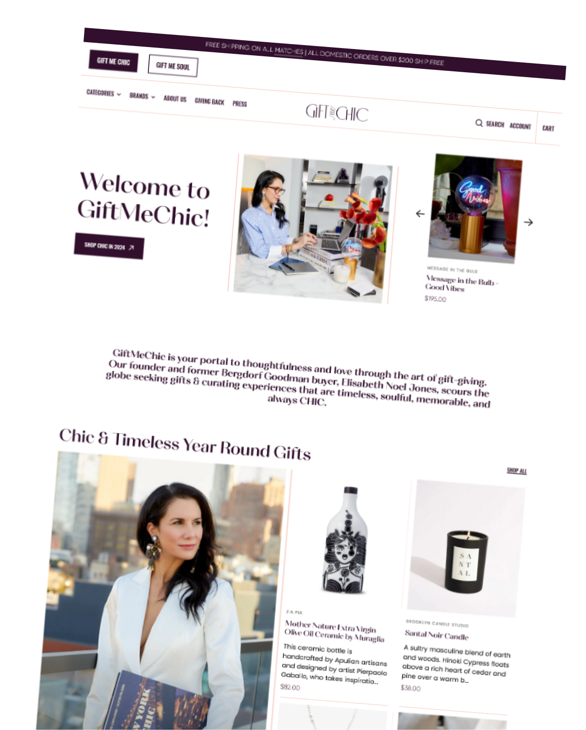 eCommerce marketing services for "Gift Me Chic" - Shopify Marketing